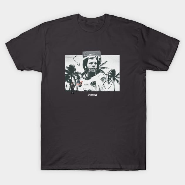 Neil Armstrong Space Vintage T-Shirt by portraiteam